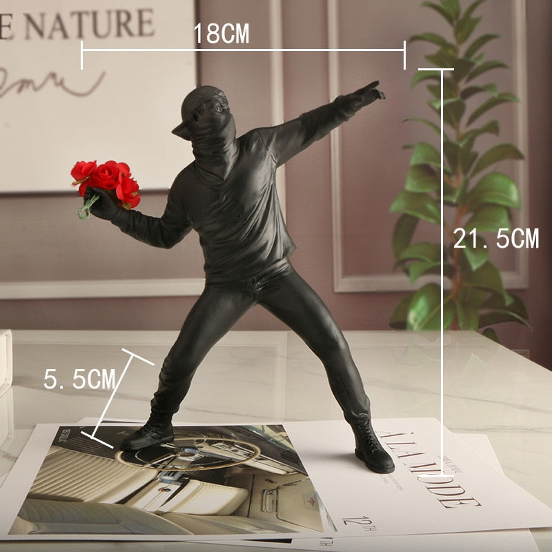 Arthia Designs - Banksy Flower Thrower Figurine - Review