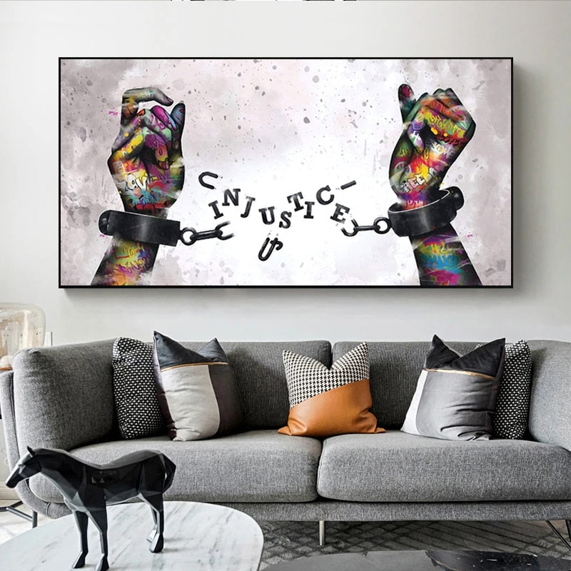 Arthia Designs - Uncovered Justice Graffiti Canvas Art - Review