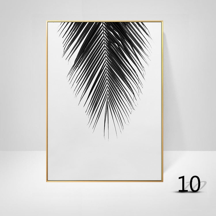 Arthia Designs - Black & White Palm Leaves Canvas Art - Review