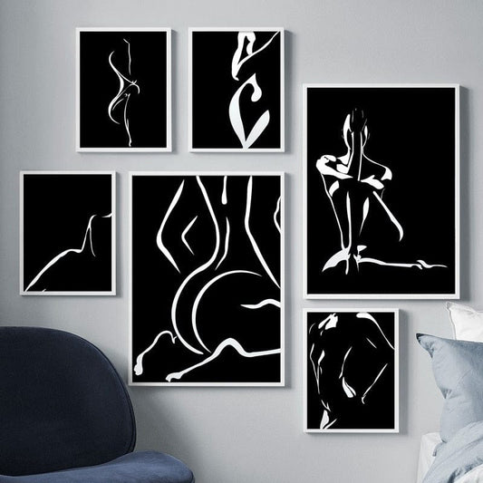 Arthia Designs - Sexy Nude Lady Silhouette Canvas Art - Review