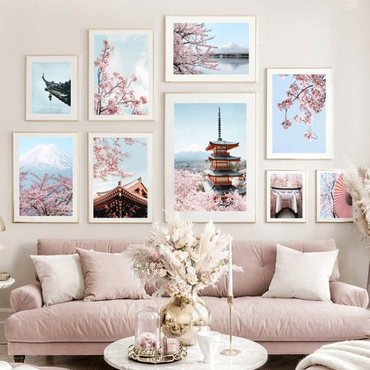 Arthia Designs - Osaka Sakura Temple Canvas Art - Review