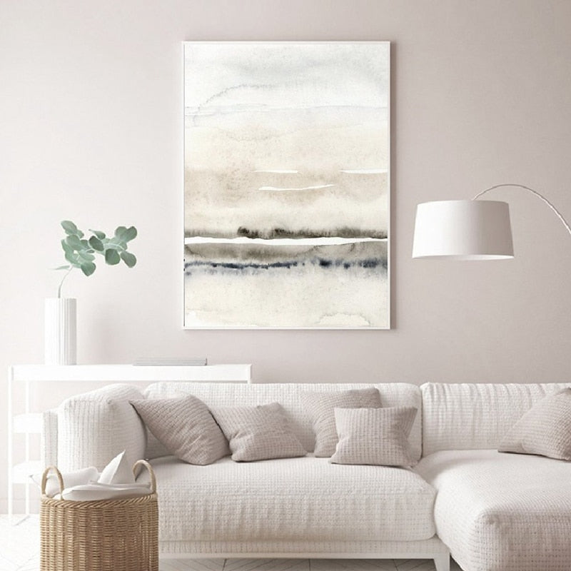 Arthia Designs - Abstract Ivory Grey Canvas Art - Review