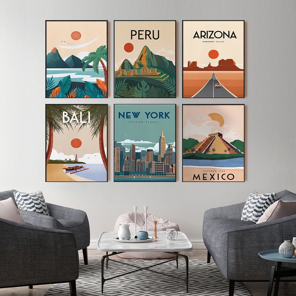 Arthia Designs - Bali Arizona Peru New York Canvas Art - Review