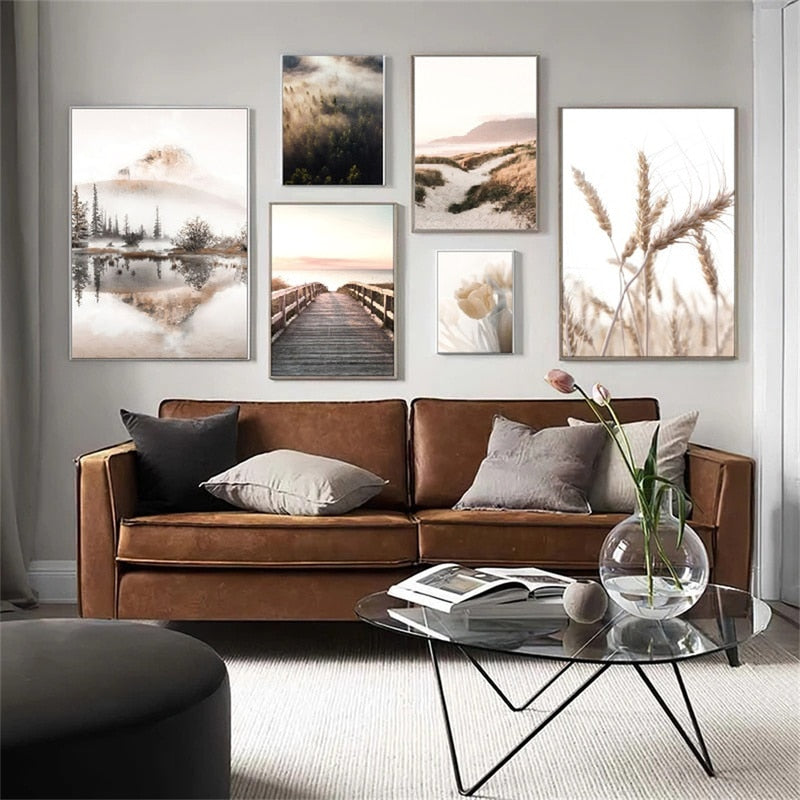 Arthia Designs - Autumn Nordic Forest Landscape Canvas Art - Review