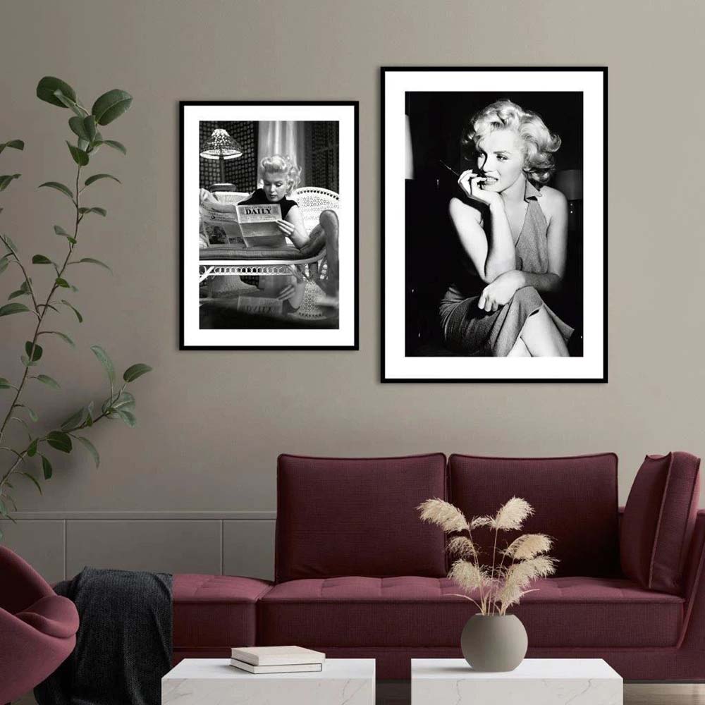 Arthia Designs - Vintage Black and White Marilyn Monroe Canvas Art - Review