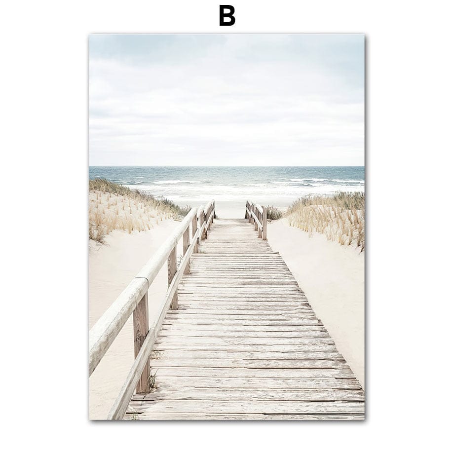 Arthia Designs - White Sand Public Beach Canvas Art - Review