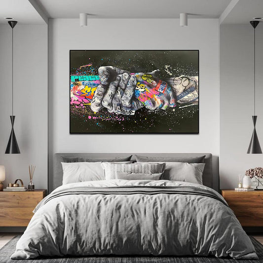 Arthia Designs - Hand Gesture Graffiti Canvas Art - Review