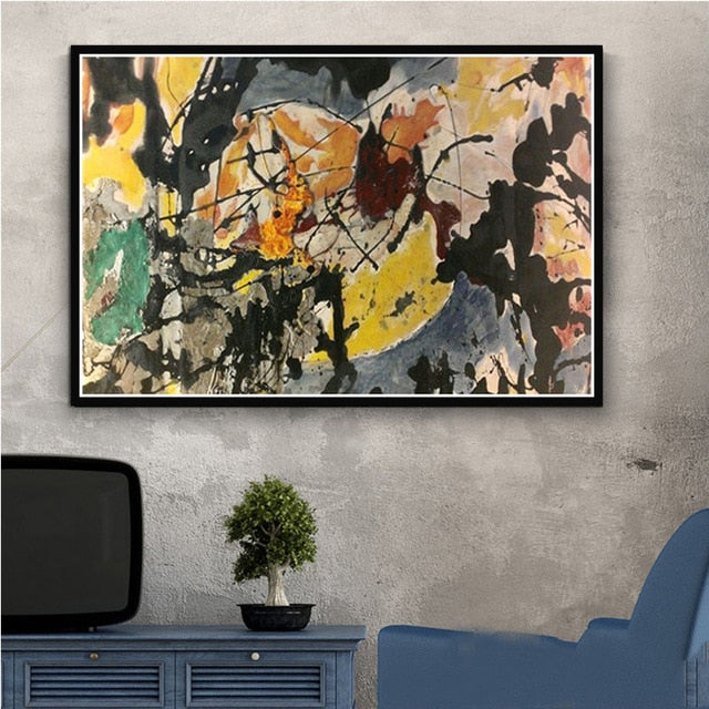 Arthia Designs - Jackson Pollock Abstract Graffiti Canvas Art - Review