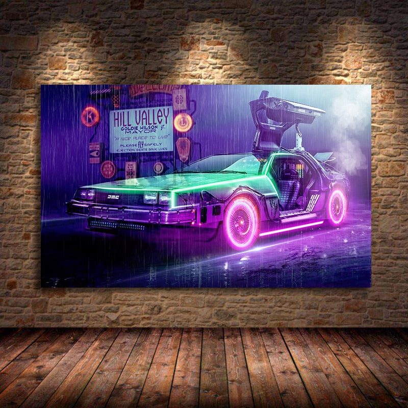 Arthia Designs - Cyberpunk Car Canvas Art - Review