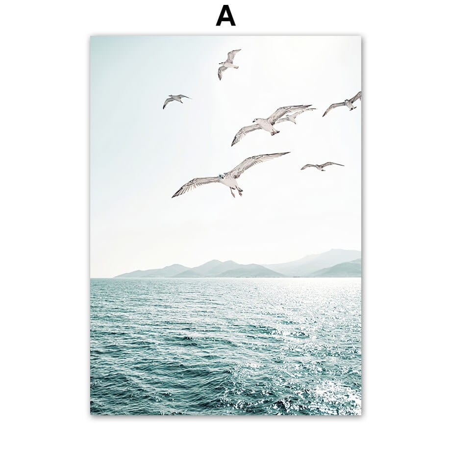 Arthia Designs - Dolphins and Seagull Island Canvas Art - Review