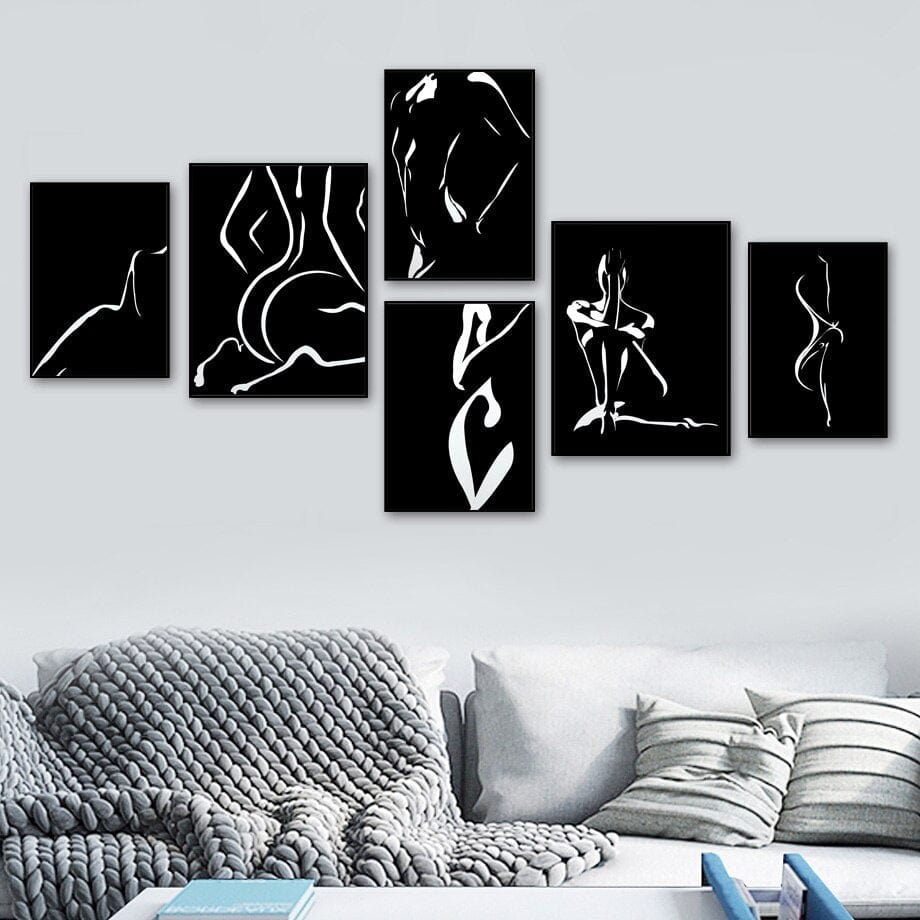 Arthia Designs - Sexy Nude Lady Silhouette Canvas Art - Review