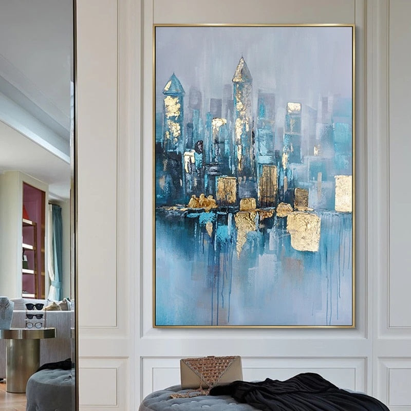 Arthia Designs - Abstract Rainy City View Canvas Art - Review