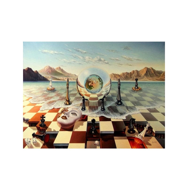 Arthia Designs - Chess Mask on the Sea by Salvador Dali Canvas Art - Review