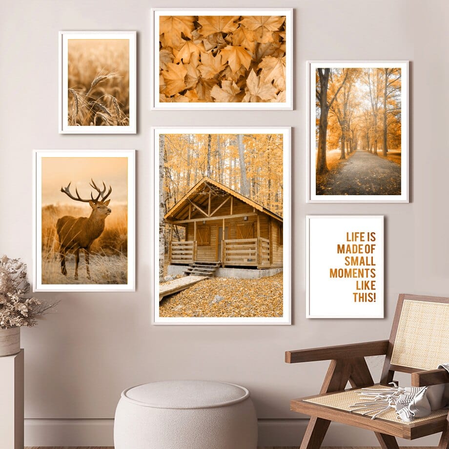 Arthia Designs - Nature Autumn Deer Forest Season Canvas Art - Review