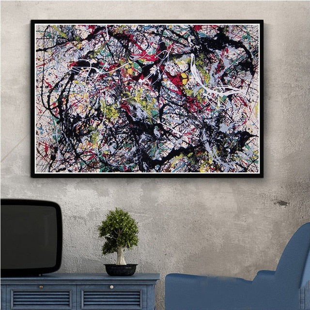 Arthia Designs - Jackson Pollock Abstract Graffiti Canvas Art - Review