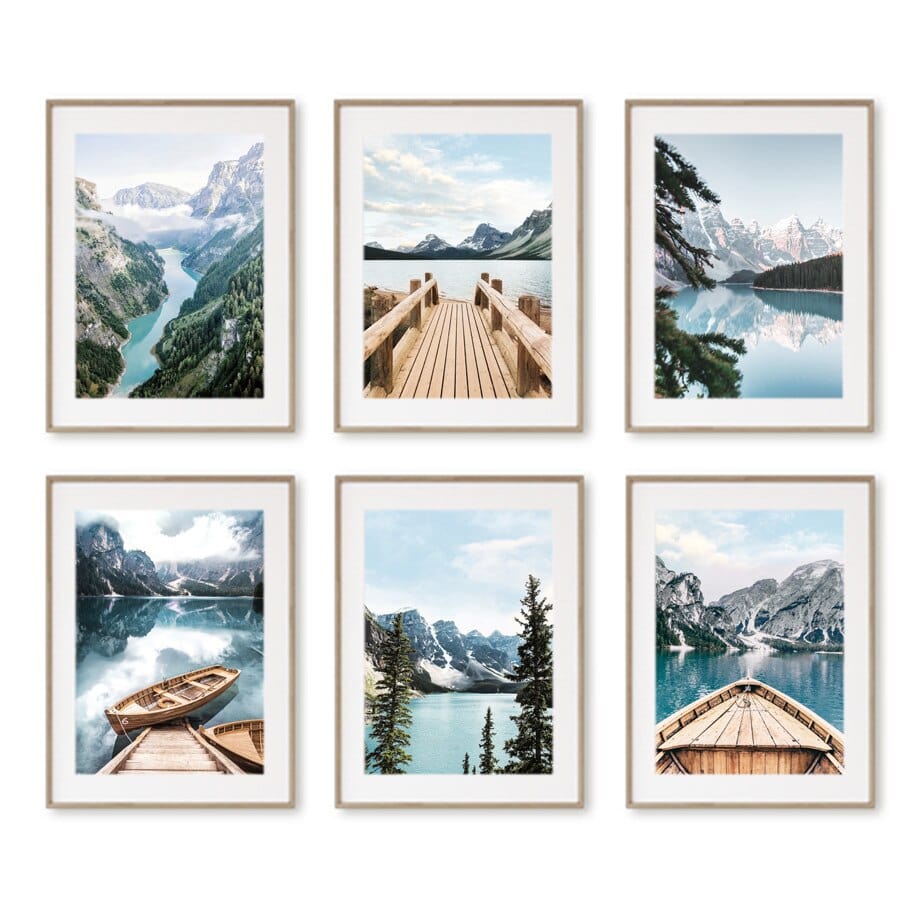 Arthia Designs - Mountain View Lake Canvas Art - Review