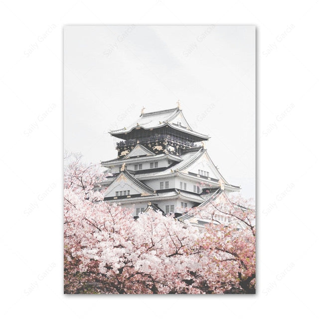 Arthia Designs - Japanese Pink Flower Scenery Canvas Art - Review