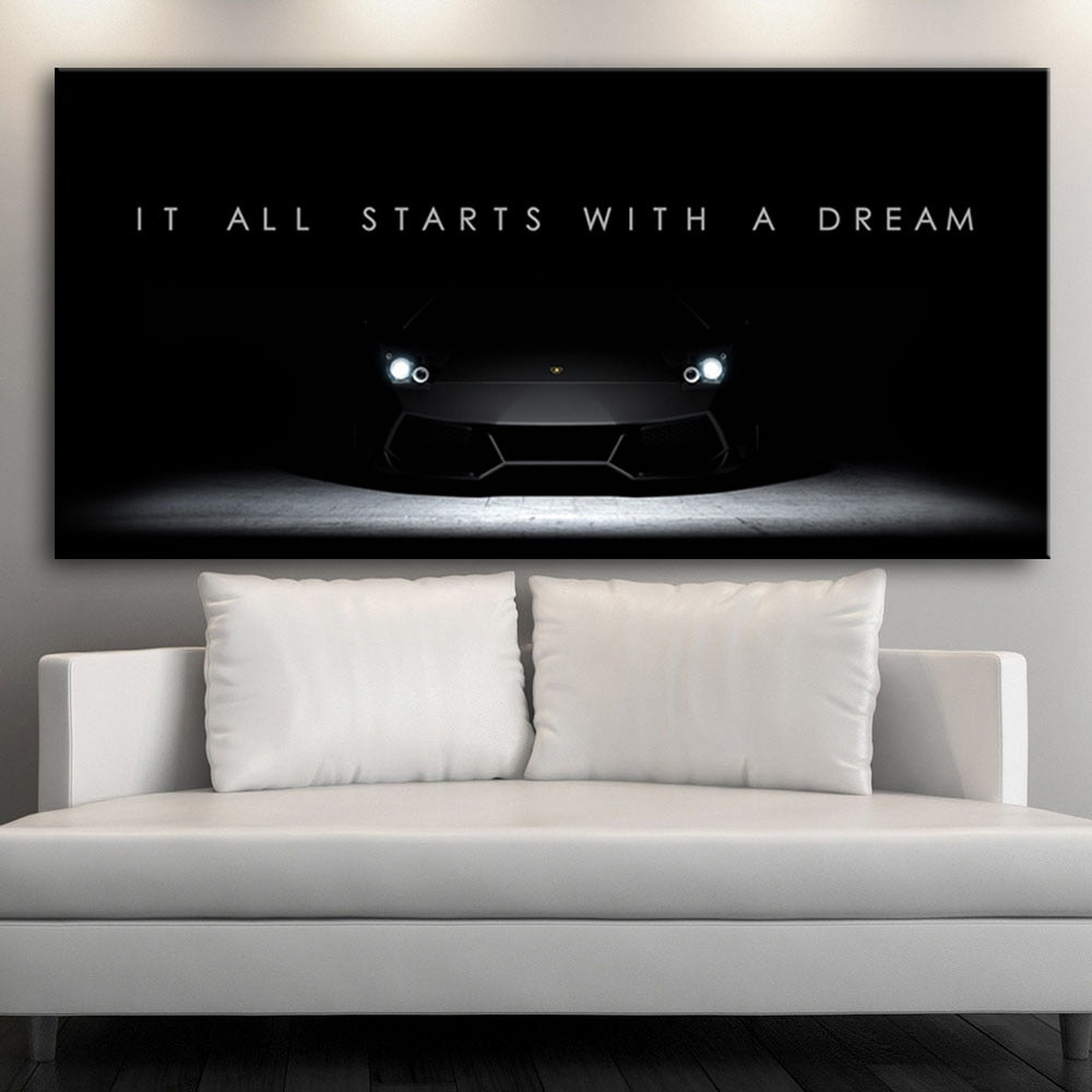 Arthia Designs - Starts With A Dream Motivational Canvas Art - Review