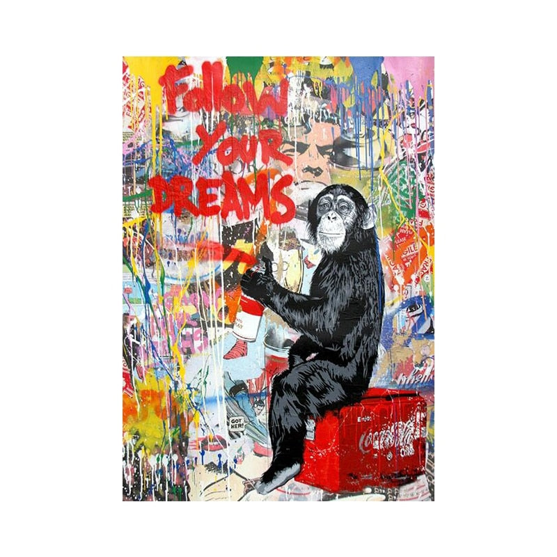 Arthia Designs - Banksy Life Is Short Graffiti Canvas Art - Review