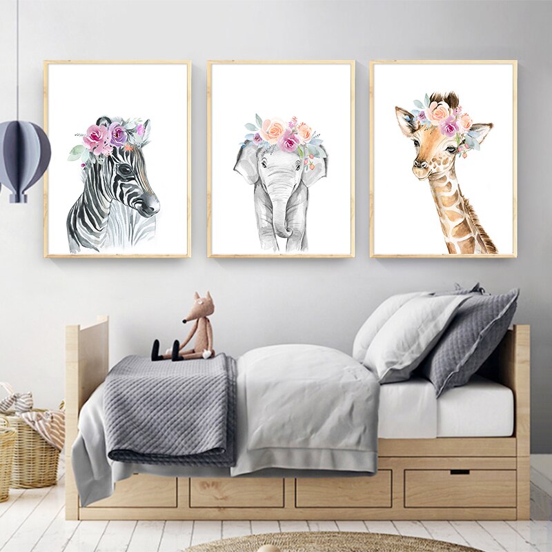 Arthia Designs - Flower Baby Animal Canvas Art - Review