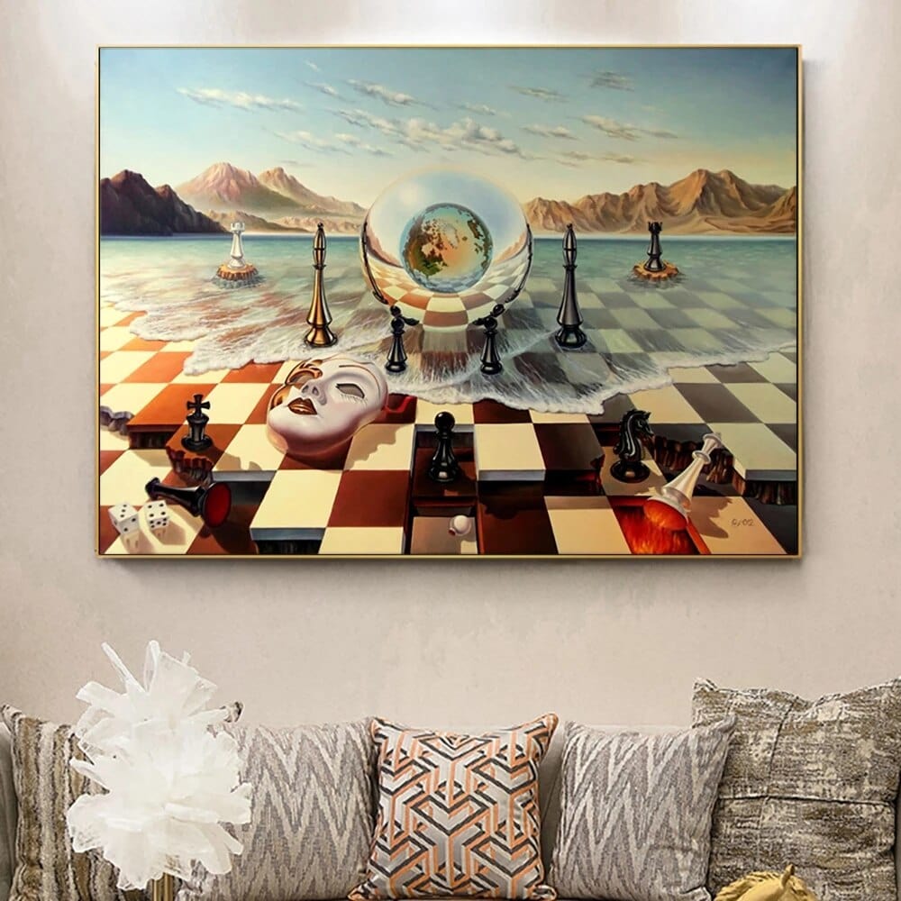 Arthia Designs - Chess Mask on the Sea by Salvador Dali Canvas Art - Review