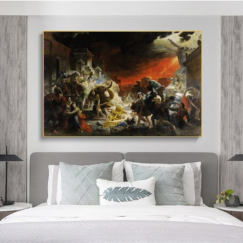 Arthia Designs - The Last Day of Pompeii Painting Canvas Art - Review