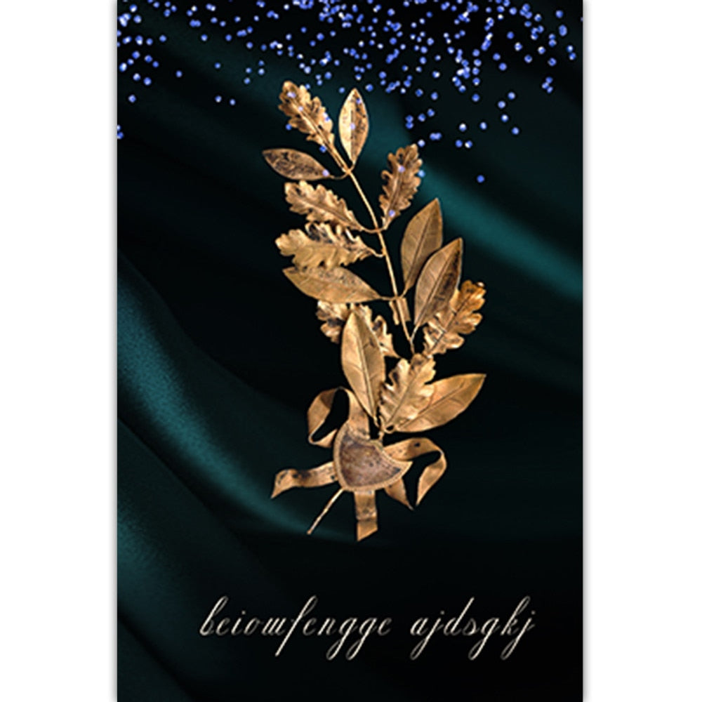 Arthia Designs - Golden Black Leaves Canvas Art - Review