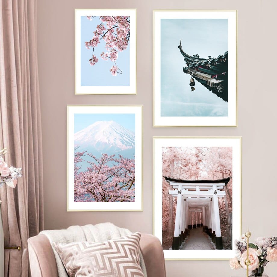 Arthia Designs - Osaka Sakura Temple Canvas Art - Review