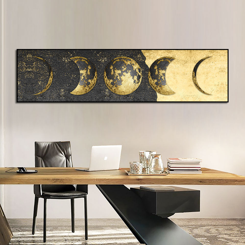 Arthia Designs - Golden Moon Phase Canvas Art - Review