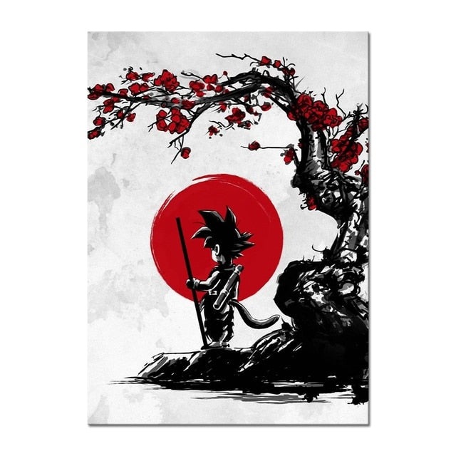 Arthia Designs - Dragon Ball Ink Red Black Canvas Art - Review