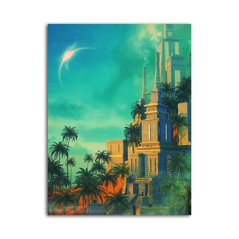 Arthia Designs - Ancient Babylon Architecture Canvas Art - Review