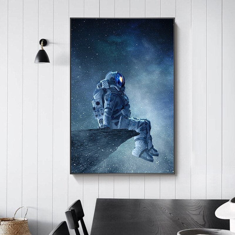 Arthia Designs - Lonely Astronaut Contemplating Canvas Art - Review