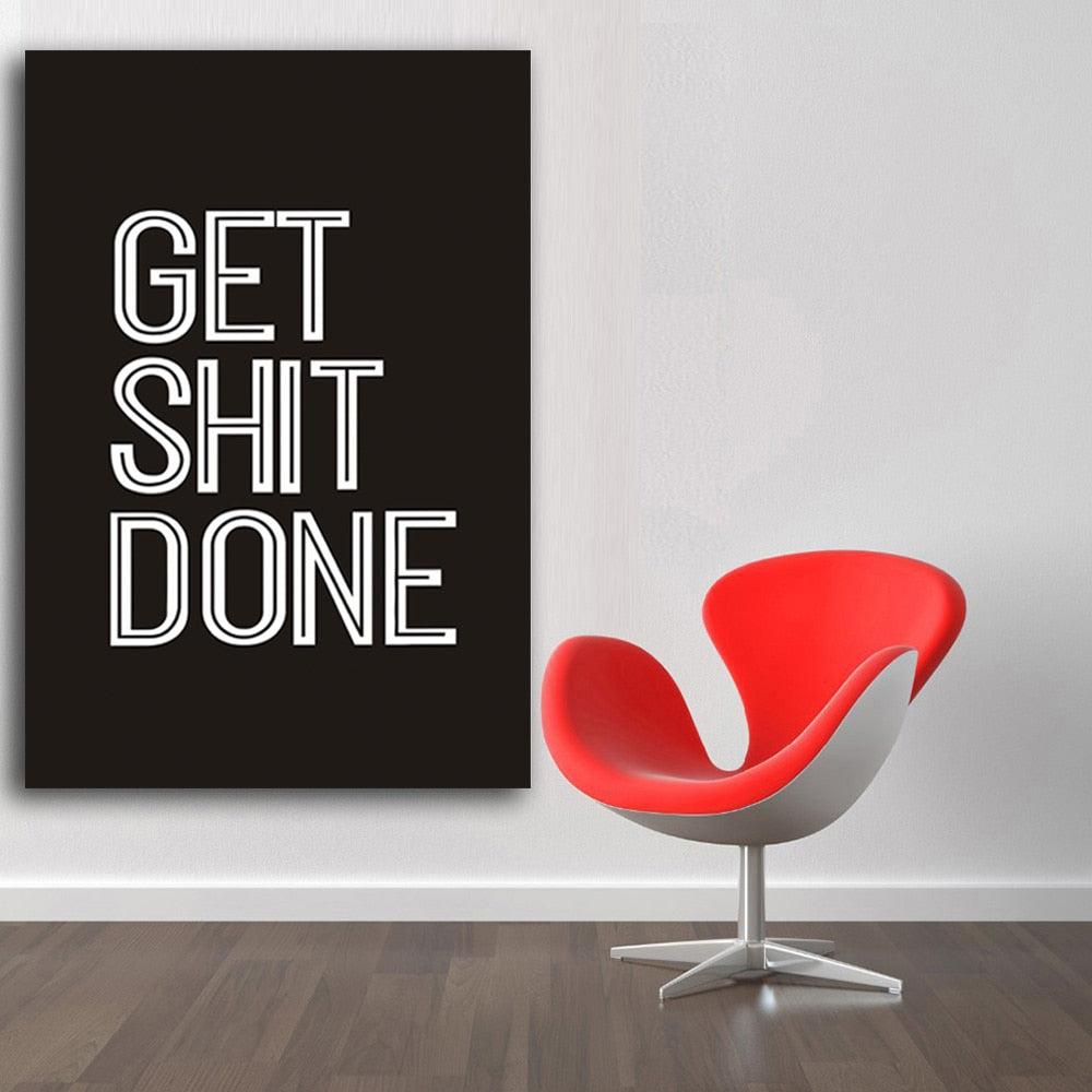 Arthia Designs - Get Shit Done Motivational Canvas Art - Review