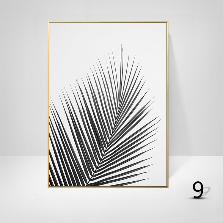 Arthia Designs - Black & White Palm Leaves Canvas Art - Review