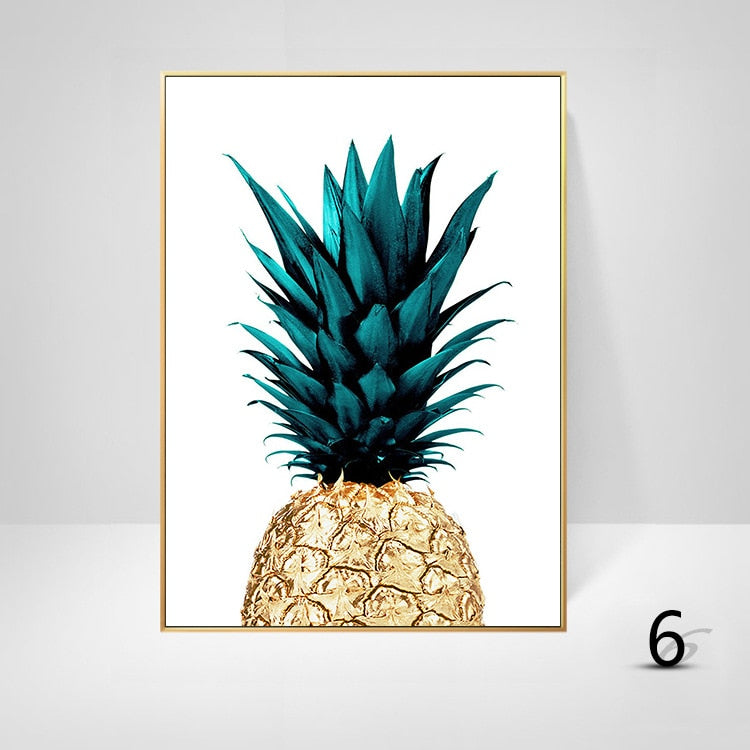 Arthia Designs - Green Plant Leaves Pineapple Canvas Art - Review