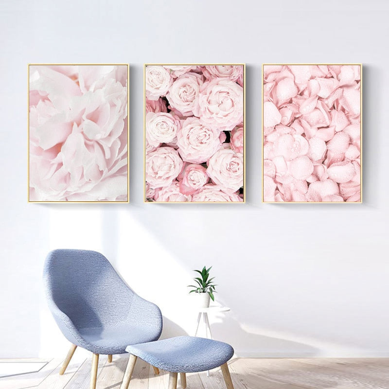 Arthia Designs - Modern Blooming Pink Flower Canvas Art - Review