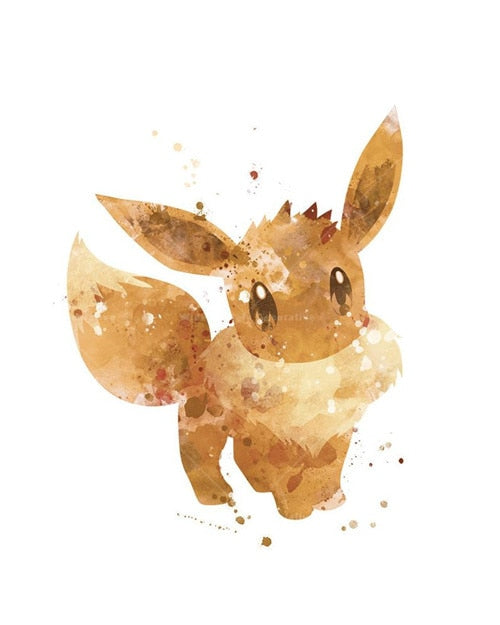 Arthia Designs - Funny Pokemon Watercolor Canvas Art - Review