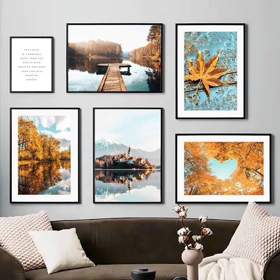 Arthia Designs - Autumn Mountain Forest Canvas Art - Review