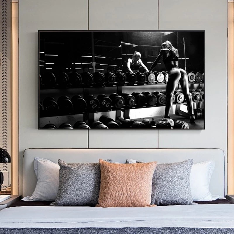 Arthia Designs - Sexy Gym Girl Pose Canvas Art - Review