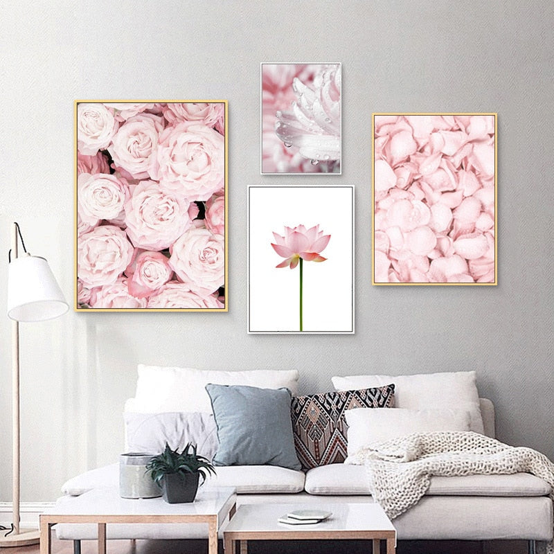 Arthia Designs - Modern Blooming Pink Flower Canvas Art - Review