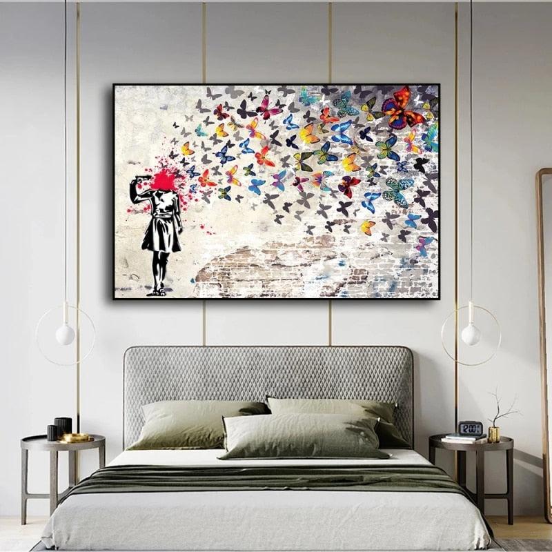 Arthia Designs - Graffiti Butterfly Girl Canvas Art - Review