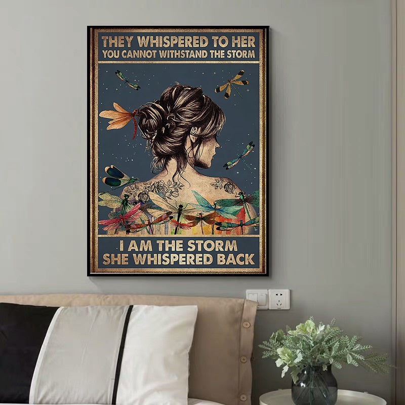 Arthia Designs - Vintage I AM THE STORM Canvas Art - Review