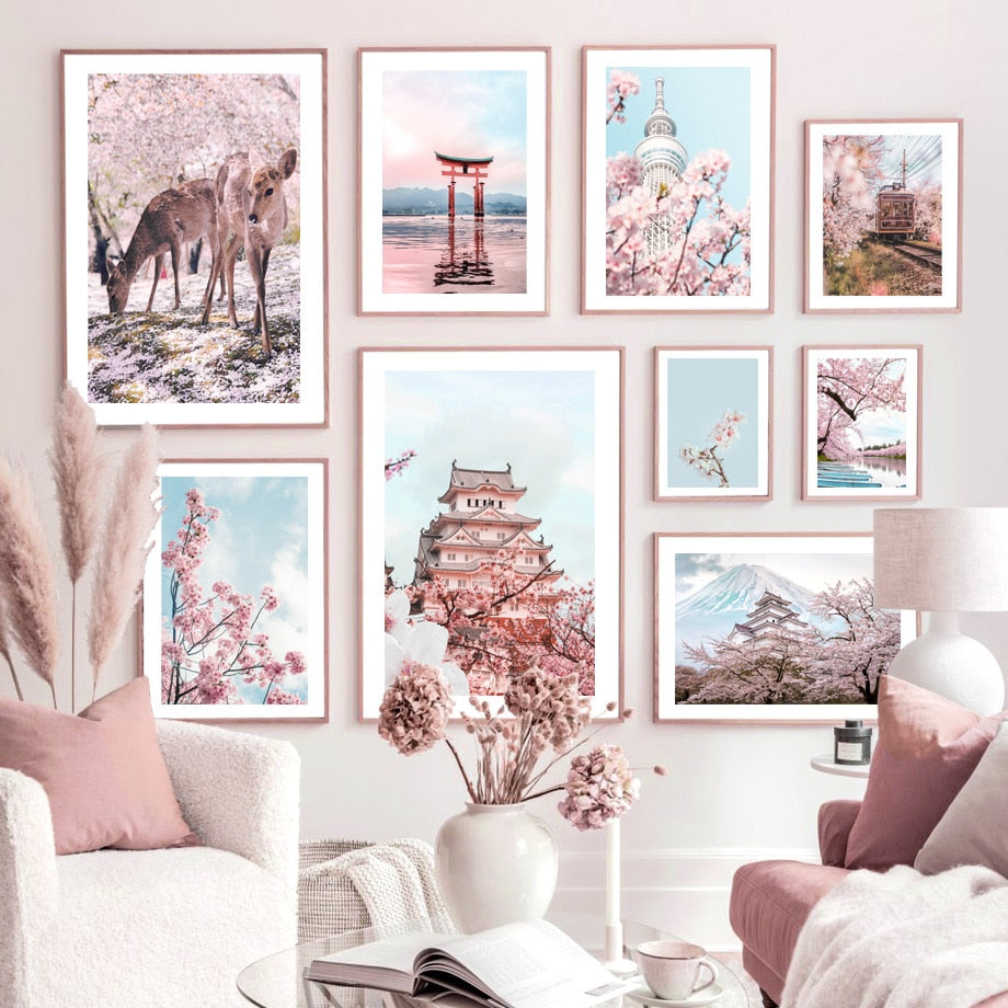 Arthia Designs - Japanese Tokyo Sakura Scenery Canvas Art - Review