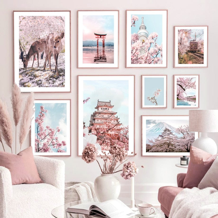 Arthia Designs - Tokyo Skytree Sakura Temple Canvas Art - Review