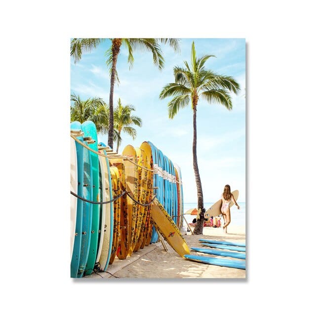 Arthia Designs - Modern Tropical Beach Landscape Canvas Art - Review