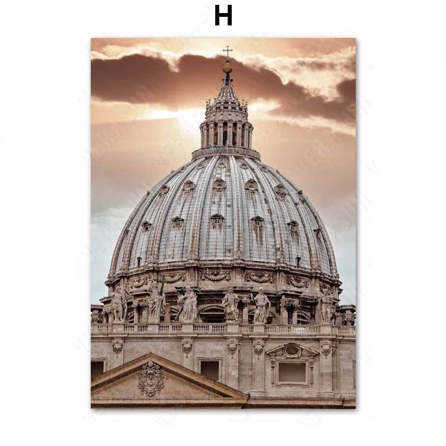 Arthia Designs - Italy Rome Cathedral Church Canvas Art - Review