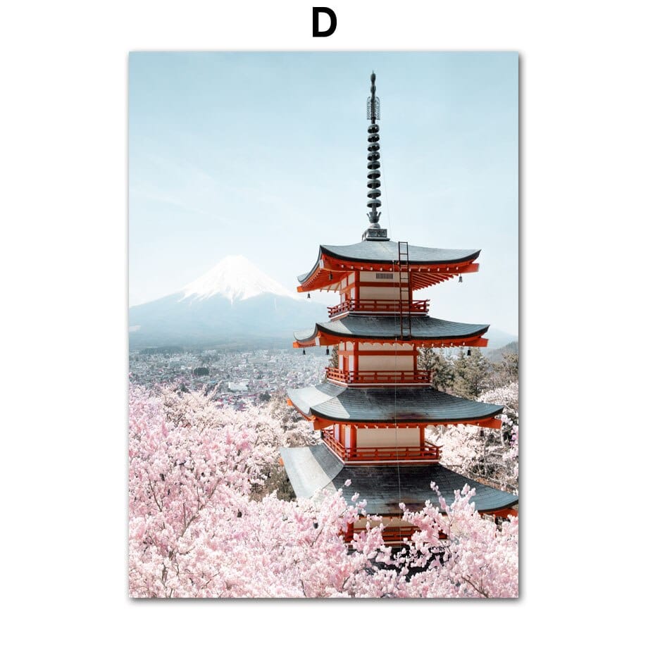 Arthia Designs - Osaka Sakura Temple Canvas Art - Review