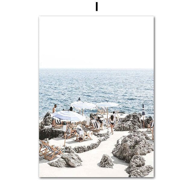 Arthia Designs - Kamari Beach Greece Canvas Art - Review