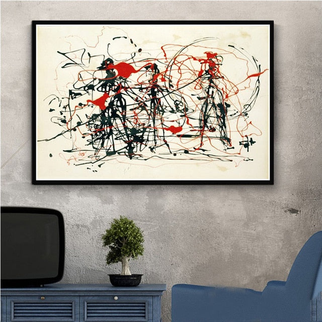 Arthia Designs - Jackson Pollock Abstract Graffiti Canvas Art - Review