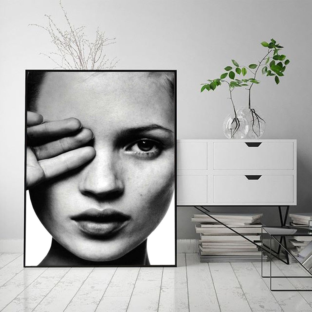 Arthia Designs - Black White Smoking Woman Canvas Art - Review